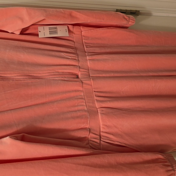JUICY COUTURE WOMENS JUNIOR PINK LONG SLEEVE VELVETEEN HOOD JUMP SUIT SIZE LARGE - Picture 6 of 16